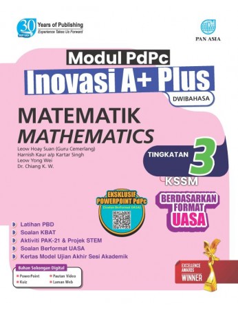 Modul PdPc Inovasi A+ Plus Matematik (Dwibahasa) Tingkatan 3